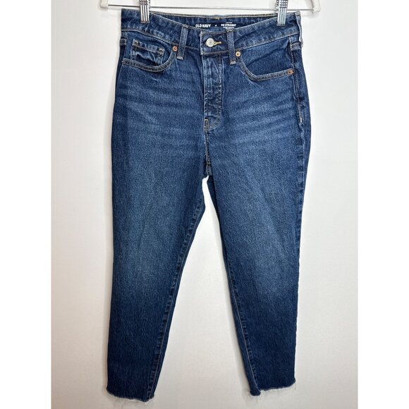 Old Navy Women High Rise OG Straight Jeans Secret Smooth Pockets Size 4 Denim - Picture 1 of 12